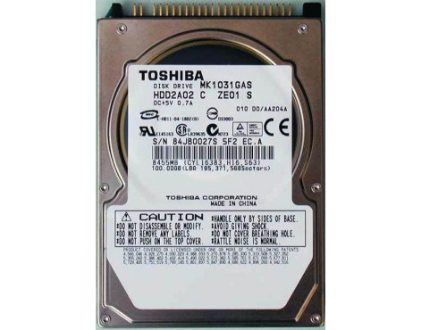 Kietas diskas TOSHIBA 100GB IDE 2.5"